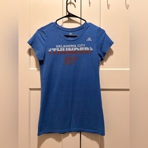 OKC THUNDER ADIDAS basketball women’s shirt. Fits like a small.